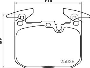 BMW BALATA F30-F80 M PERFORMANS ÖN - BMW - OEM 34112284765