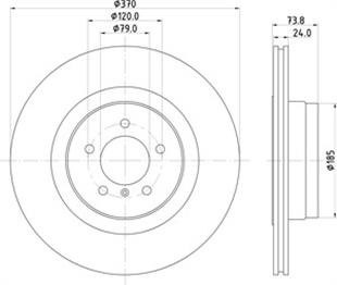 BMW DİSK E65 ARKA 745 D - 765 Lİ  - BMW - OEM 34216765891