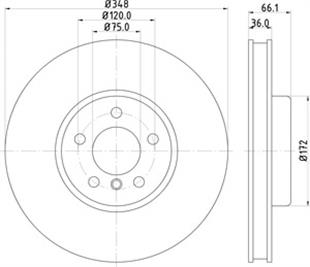 BMW DİSK F01 ÖN SAĞ - BMW - OEM 34116785670..