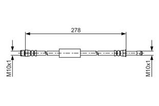 BMW FREN HORTUMU F10 ARKA - BMW - OEM 34326789264