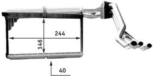 BMW KALORİFER RADYATÖRÜ E34 - BMW - OEM 6411 8 351 171