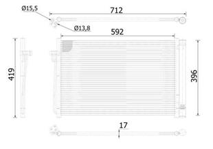 BMW KLİMA RADYATÖRÜ E60-E65 - BMW - OEM 64509122825