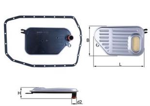 HX 239 DBMW OTOMATIK SANZIMAN FILTRESI 5HP19 CONTALI - BMW - OEM 2434 1 423 376....MAHLE