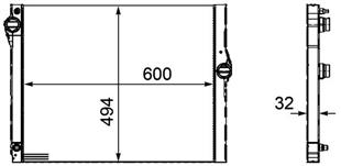 BMW RADYATÖR F01 750İ - 760İ  - BMW - OEM 17117570093