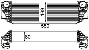 BMW TURBO RADYATÖRÜ F01-F02-F10-F11 5.35-7.40 D - BMW - OEM 1751 7 812 016