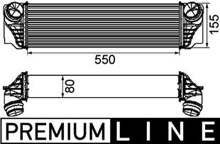 BMW TURBO RADYATÖRÜ F10-F01 - BMW - OEM 17517805629