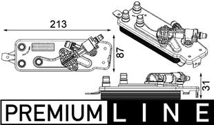 BMW YAĞ RADYATÖRÜ F01-F02-F10 N55 5.35-7.40-7.50 İ - BMW - OEM 1721 7 638 678
