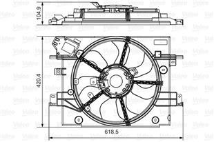 DACIA - FAN MOTORU  - DACIA - OEM 214818260R -
