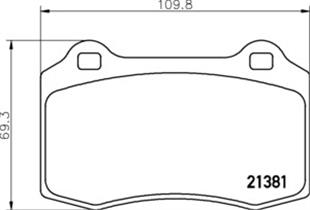 JAGUAR BALATA S-TYPE XJ R 4.2 V8 2002-2009 - JAGUAR - OEM C2C24016
