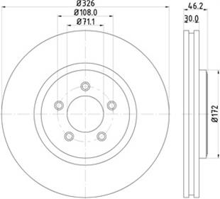 JAGUAR DİSK S-TYPE - XF ÖN - JAGUAR - OEM C2C25336