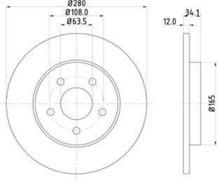 JAGUAR DİSK X-TYPE ARKA - JAGUAR - OEM C2S9231