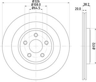 JAGUAR DİSK XF-XJ ARKA  - JAGUAR - OEM C2C25339