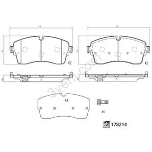 LR BALATA RANGE ROVER EVOQUE ÖN 2017-2019 - LAND ROVER - OEM LR091568