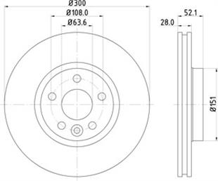 LR DİSK FREELANDER 2 ÖN - LAND ROVER - OEM LR000571.