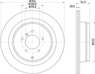 LR DİSK RANGE ROVER III ARKA - LAND ROVER - OEM SDB500201.