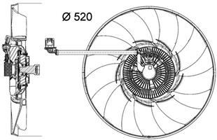 LR FAN MOTORU RANGE  4.4TDV8 - LAND ROVER - OEM LR022732