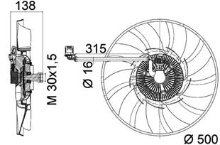 LR FAN MOTORU RANGE  SPORT 3 - LAND ROVER - OEM LR023392