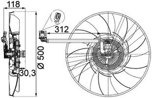 LR FAN MOTORU RANGE  SPORT  - LAND ROVER - OEM PGG500360
