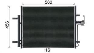 LR KLİMA RADYATÖRÜ FREELENDER 2 + EVOQUE 2011> - LAND ROVER - OEM LR000566