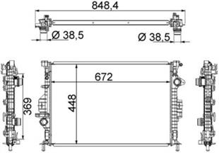 LR RADYATÖR FREELANDER - EVOQUE 2.2 TD4 - LAND ROVER - OEM LR006715