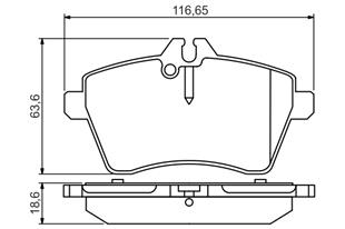 MB BALATA 169-245 ON - MERCEDES - OEM 1694200320.