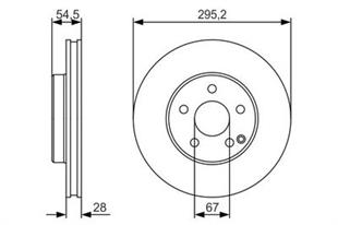 MB DİSK 211 ÖN KOMP. - MERCEDES - OEM 114210712..
