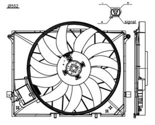 MB FAN 220 112-113 M. - MERCEDES - OEM 2205000193