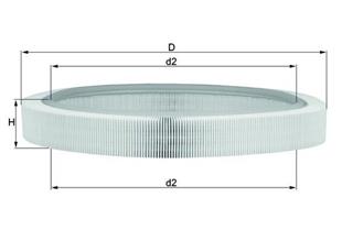 MB HAVA FİLTRESİ 102M. 200E  - MERCEDES - OEM 30945804