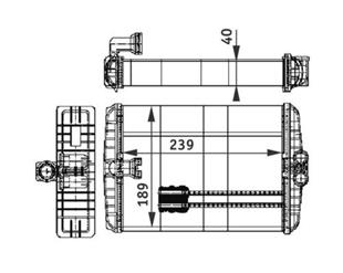 MB KALORİFER RADYATÖRÜ 220 - MERCEDES - OEM 2208300261