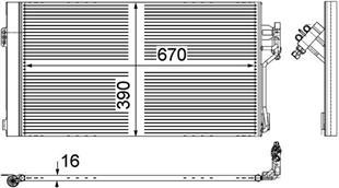 MB KLİMA RADYATÖR 639 - MERCEDES - OEM 6398350070