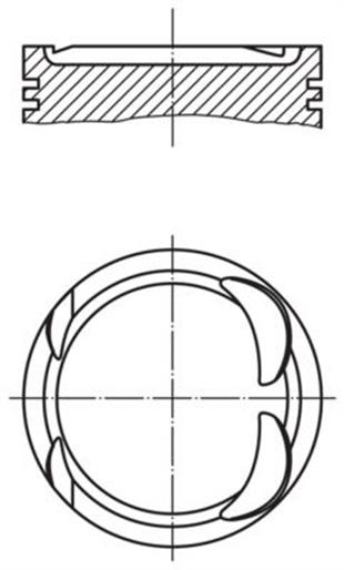 MB PİSTON 203-204-211 KOMP. 271 M. 82.00MM - MERCEDES - OEM 2710306817