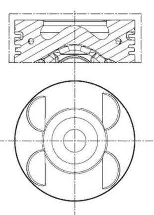 MB PİSTON SPRINTER CDI 646 M. 88,50MM - MERCEDES - OEM 6460300817