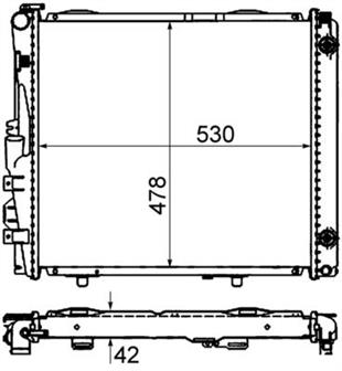 MB RADYATÖR 124 103-104 M. - MERCEDES - OEM 124 500 24 02