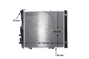 MB RADYATÖR 124 103-104 M. - MERCEDES - OEM 124 500 24 02