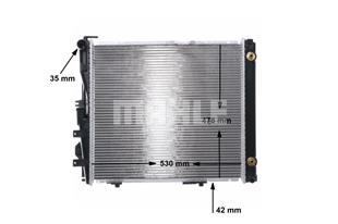 MB RADYATÖR 124 103-104 M. - MERCEDES - OEM 124 500 24 02