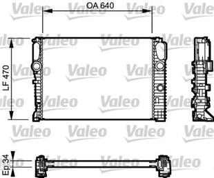 MB RADYATÖR 211 E200 KOMP - E270 CDI - MERCEDES - OEM 2115003102...