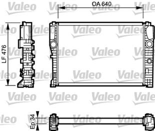 MB RADYATÖR 211 E200 KOMP - E270 CDI - MERCEDES - OEM 2115003102...