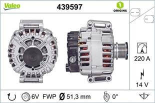 MB ŞARJ DİNAMOSU 906 SPRİNTER 651 - 646 CDI 220 A - MERCEDES - OEM 6461540802