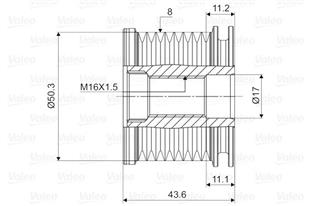 MB ŞARZ DİNAMO KASNAĞI 642 M. - MERCEDES - OEM 6291500060.,