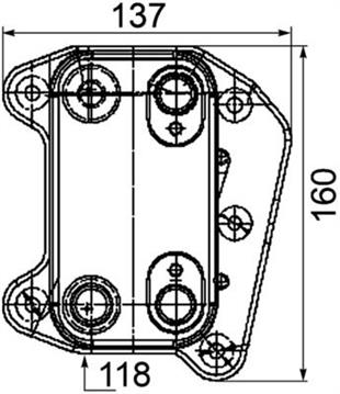MB YAĞ SOĞUTUCU 611-612 M. - MERCEDES - OEM 6111880501