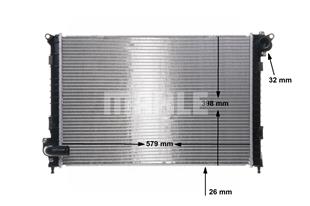 MİNİ RADYATÖR COOPER   (ÜST SU BORUSU DÜZ) - BMW - OEM 8MK376749-501