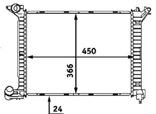 MİNİ RADYATÖR R50-R53 ONE D 03-2006 - BMW - OEM 1711 7 788 753.