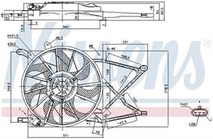 OPEL - DAVLUMBAZ - RADYATÖR FAN  - OPEL - OEM 90570735 -