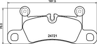 PORSCHE BALATA CAYENNE ARKA 2011  TOUAREG - PORSCHE - OEM 2472101