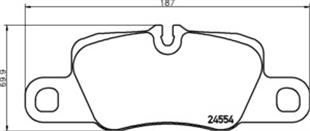 PORSCHE BALATA PANAMERA ARKA - PORSCHE - OEM 2455402
