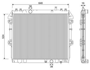 TOYOTA - RADYATÖR  - TOYOTA - OEM 164000L160 -
