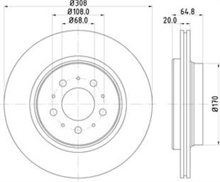 VOLVO DİSK XC 90 ARKA - VOLVO - OEM 86249265.