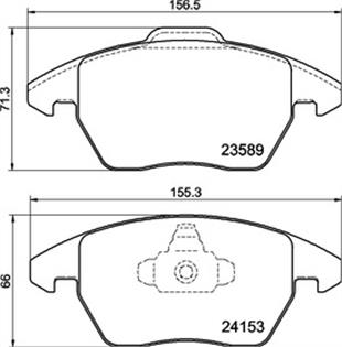 VW BALATA CADDY ÖN - FİŞSİZ - VW - OEM 2358701...