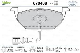 VW BALATA GOLF 4 ÖN 23131 VALEO - VW - OEM 1J0 698 151 D