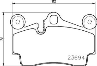 VW BALATA Q7- TOUAREG ARKA - VW - OEM 2369402